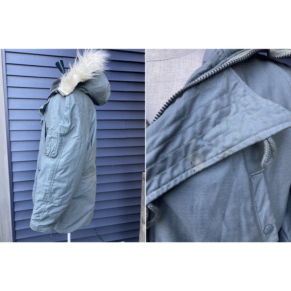 Size S USAF N-3B Cold Weather Flight Parka Jacket Vintage 70s - Picture 2 of 4